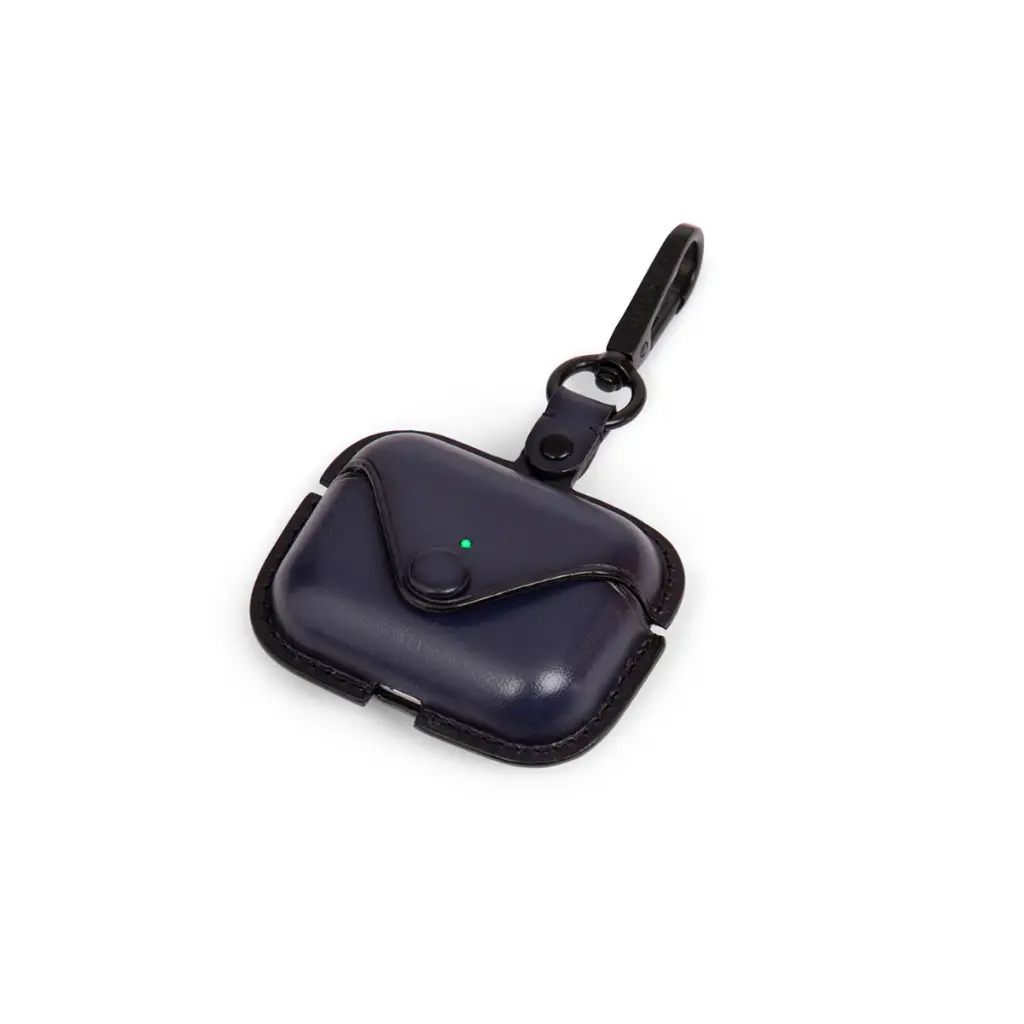 Blue leather airpods case 2.webp